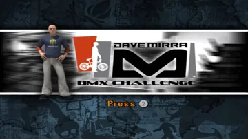 Dave Mirra BMX Challenge screen shot title